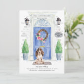 コッカースパニエル犬前面ドア移動アナウンス 招待状 (スタンド正面)