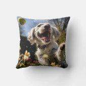 コッカー🐕スパニエル犬子犬キャッチテニスボール クッション (裏面)