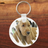 コッカースパニエル犬子犬キーチェーン キーホルダー (正面)