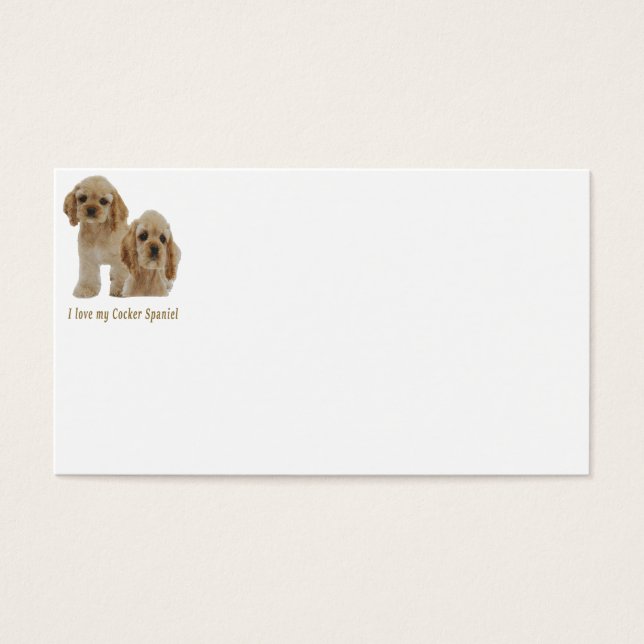 コッカースパニエル犬子犬 (正面)