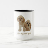 コッカースパニエル犬子犬 マグカップ (中央)