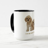 コッカースパニエル犬子犬 マグカップ (正面左)