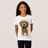コッカースパニエル犬子犬 Tシャツ (正面フル)