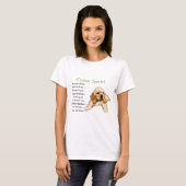 コッカースパニエル犬愛好家ギフト Tシャツ (正面フル)