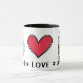 コッカースパニエル犬愛犬家マグ マグカップ (中央)