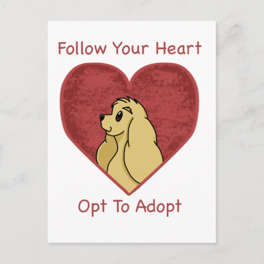 コッカースパニエル犬救助品 ポストカード (正面)