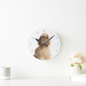 コッカースパニエル犬時計 ラウンド壁時計 (ホーム)