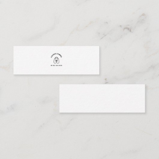 コッカースパニエル犬最高のマイドッグ種 スキニー名刺 (正面/裏面)