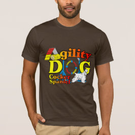 コッカースパニエル犬機敏性ギフト Tシャツ