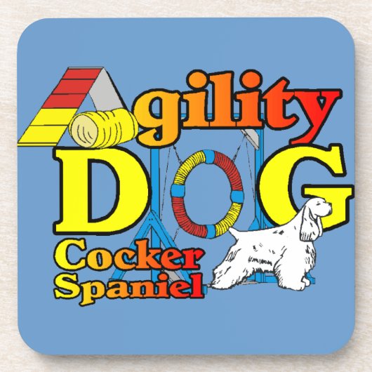 コッカースパニエル犬機敏性 コースター (正面)
