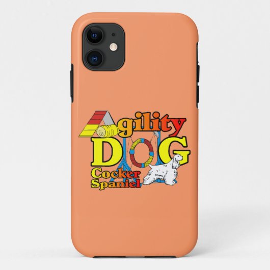 コッカースパニエル犬機敏性 Case-Mate iPhoneケース (裏面)