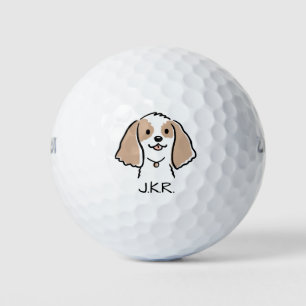 コッカースパニエル犬漫画の犬 ゴルフボール