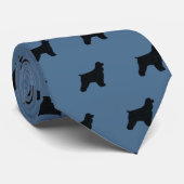 コッカースパニエル犬犬はシルエットのパターンを生成 ネクタイ (ロール)