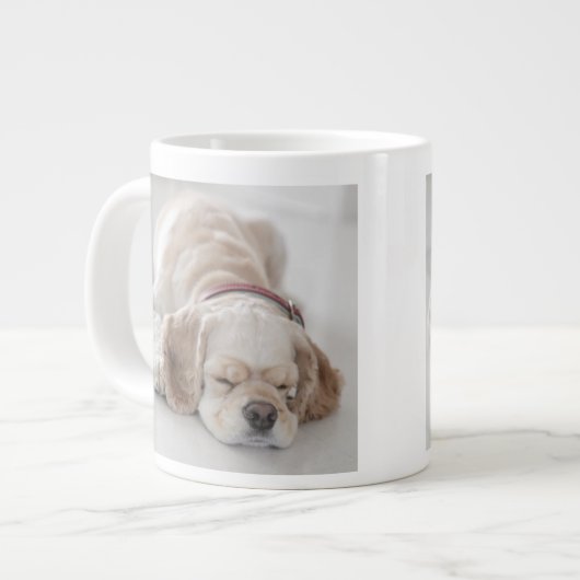 コッカースパニエル犬犬 ジャンボコーヒーマグカップ (正面左)