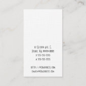 コッカースパニエル犬犬 名刺 (裏面)