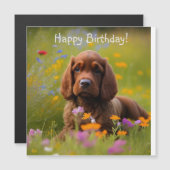 コッカースパニエル犬磁気カード (正面/裏面)