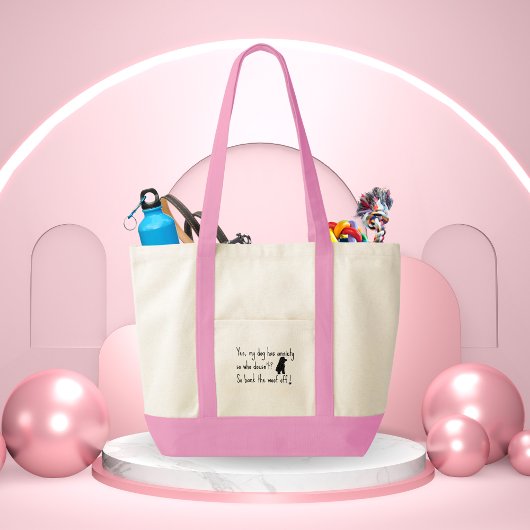 コッカースパニエル犬私の犬は不安をオフにする トートバッグ