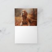 コッカースパニエル犬紅葉秋インスパイア カード (内部)