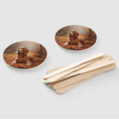 コッカースパニエル犬紅葉秋インスパイア ハンドファン (組立なし)