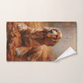 コッカースパニエル犬紅葉秋インスパイア バスタオルセット (ハンドタオル)