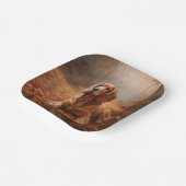 コッカースパニエル犬紅葉秋インスパイア ペーパープレート (傾斜あり)