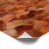 コッカースパニエル犬紅葉秋インスパイア ポスター (コーナー)