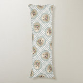 コッカースパニエル犬絵を描ズバフ金ゴールドオリジナルドッグアート ボディピロー (正面縦)