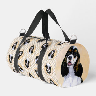 コッカースパニエル犬絵を描ズパルティタンオリジナルドッグアート ダッフルバッグ