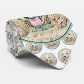 コッカースパニエル犬絵画バフズ – オリジナルドッグアート ネクタイ (ロール)