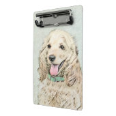 コッカースパニエル犬絵画バフズ – オリジナルドッグアート ミニクリップボード (アングル2)