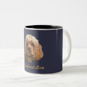 コッカースパニエル犬製品 ツートーンマグカップ (正面右)