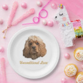 コッカースパニエル犬製品 ペーパープレート (パーティー)