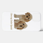 コッカースパニエル犬製品 Case-Mate iPhoneケース (裏面 (横))