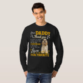 コッカースパニエル犬親愛パパありがとう私のD Tシャツ (正面フル)