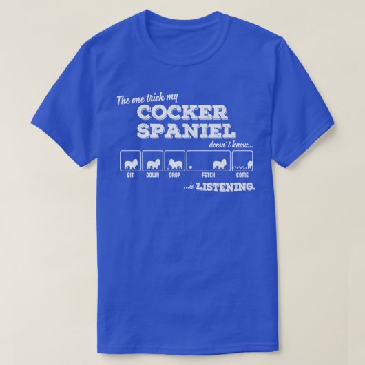 コッカースパニエル犬3 Tシャツ (デザイン正面)