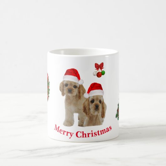 コッカースパニエル犬 コーヒーマグカップ (中央)