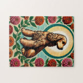 コッカースパニエル犬 ジグソーパズル (横)