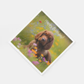 コッカースパニエル犬 スタンダードランチョンナプキン (角)