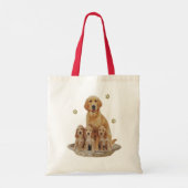 コッカースパニエル犬 トートバッグ (裏面)