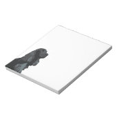 コッカースパニエル犬 – ブラック – 基本的な品種のテンプレート ノートパッド (回転)