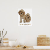 コッカースパニエル犬 ポスター (キッチン)