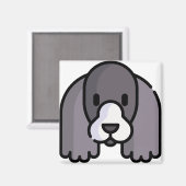 コッカースパニエル犬 マグネット (正面/裏面)