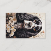 コッカースパニエル犬 名刺 (正面)