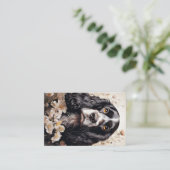 コッカースパニエル犬 名刺 (スタンド正面)