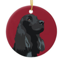 コッカースパニエル犬 – 黒 – ベーシックブリードテンプレート