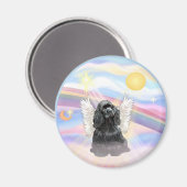 コッカースパニエル犬 – 黒 マグネット (正面/裏面)