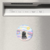 コッカースパニエル犬 – 黒 マグネット (インサイチュ (食洗機))