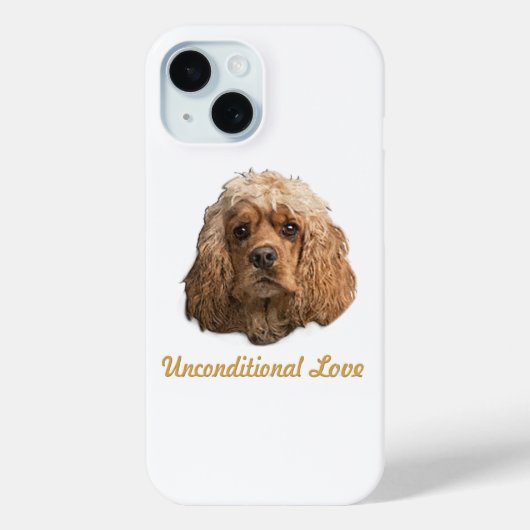コッカースパニエル犬 Case-Mate iPhoneケース (裏面)