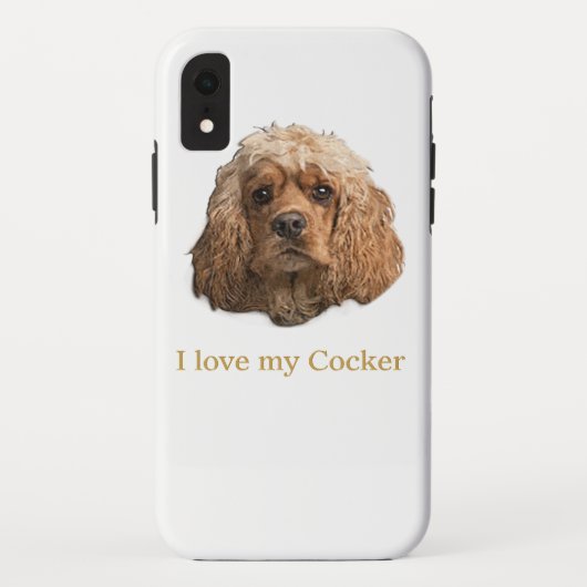 コッカースパニエル犬 Case-Mate iPhoneケース (裏面)