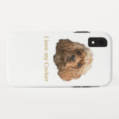 コッカースパニエル犬 Case-Mate iPhoneケース (裏面(横))